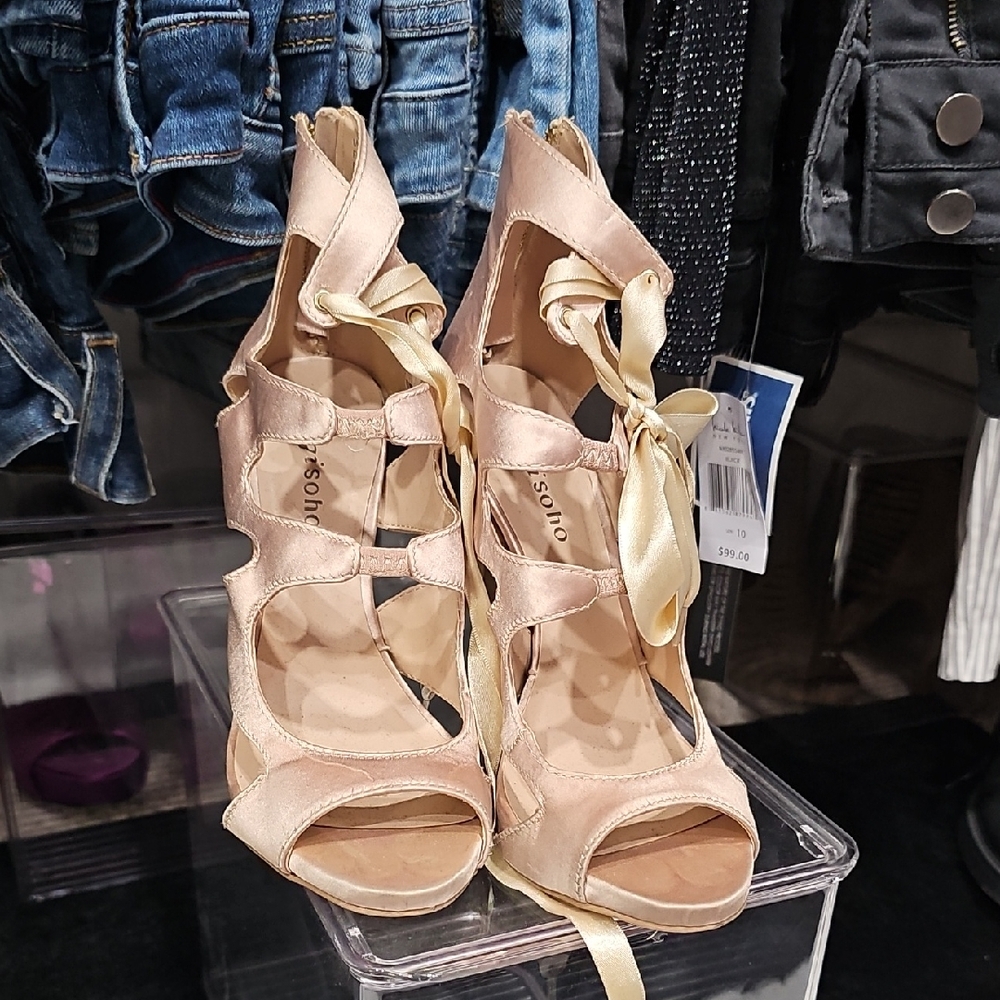 Zigi Soho Cream Strappy Heels
